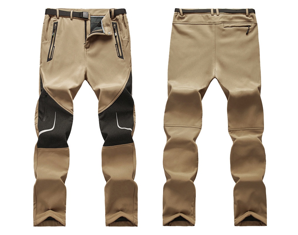 Boy Boy Pants für Damen und Herren, fleecegefütterte, dicke, winddichte Softshellhose für den Winter, C181 Outdoor-Wanderhose, strapazierfähig_voghion.com