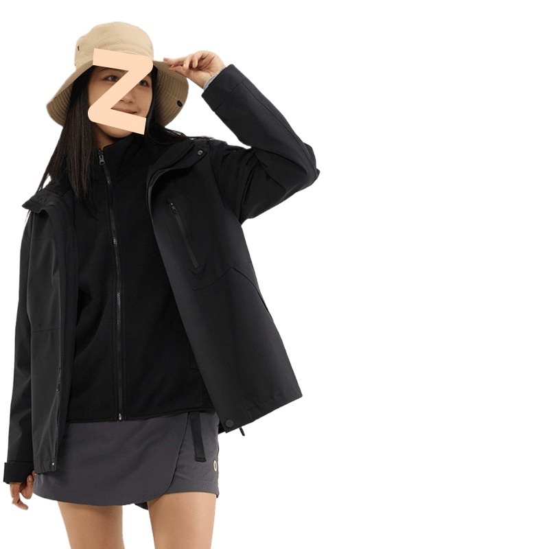 Boy 3-in-1 Jacke für Damen und Herren mit Fleecefutter, wind- und wasserdichte Outdoor-Bergsteigerjacke, direkt vom Hersteller_voghion.com