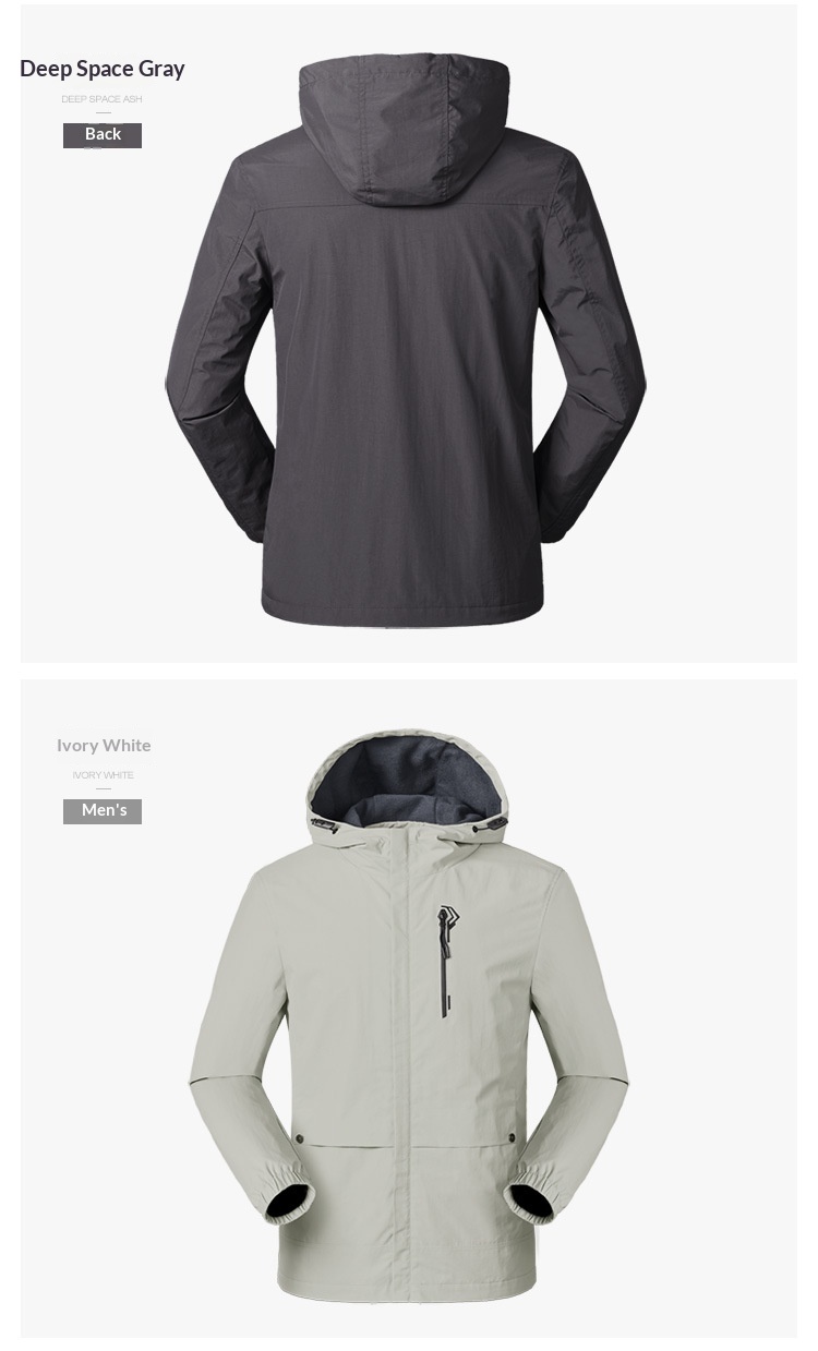 Jungen Frühling Herbst Sommer Outdoor Herren Einlagiger dünner lässiger atmungsaktiver wind- und regendichter Mantel Wanderjacke_voghion.com