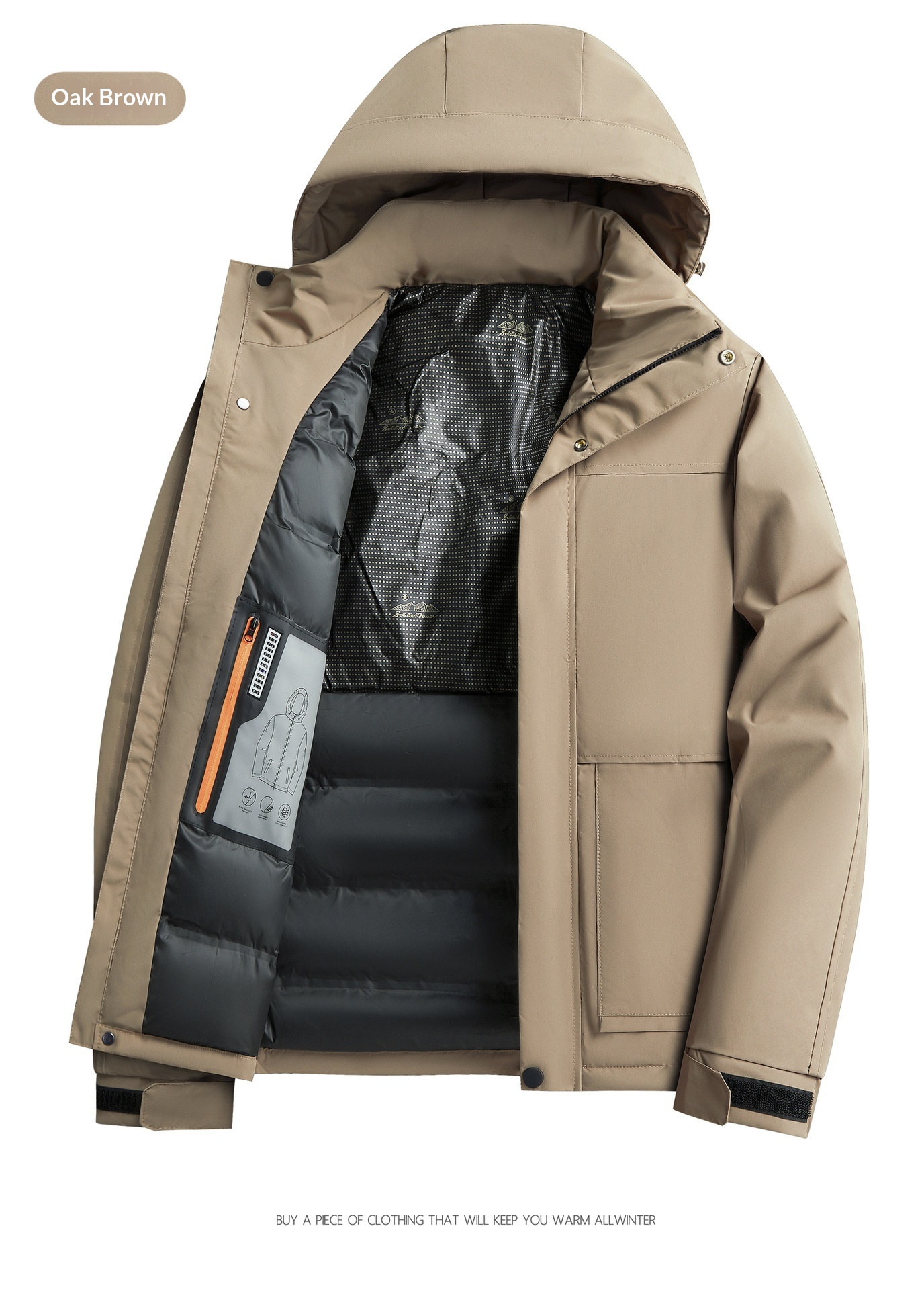 Giacca da ragazzo in piumino, calda e spessa, in cotone al grafene, per uomo, abbigliamento invernale antifreddo_voghion.com