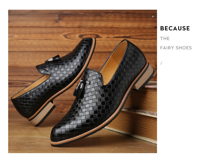 Voyage Voyage New Casual Loafers Large Size Slip-On Lazy One-Step-On Tassel Fashion Versatile Men's Shoes_voghion.com