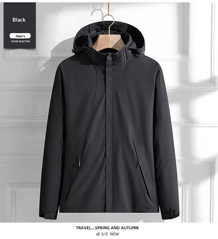 Giacca da trekking traspirante monostrato sottile per ragazzo, da esterno, antivento, impermeabile, transfrontaliera, primaverile e autunnale_voghion.com