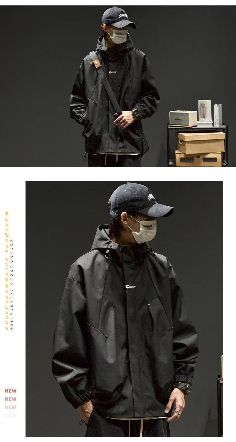 Windjacke für Jungen, Herbst, Outdoor, winddicht, Jugendoberteil, Frühlingsjacke, Herrenbekleidung_voghion.com