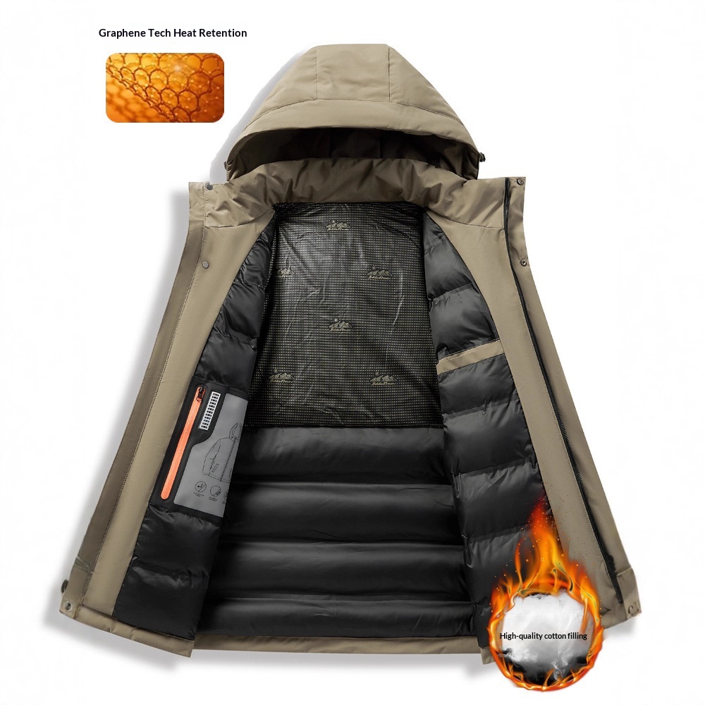 Giacca da ragazzo in piumino, calda e spessa, in cotone al grafene, per uomo, abbigliamento invernale antifreddo_voghion.com