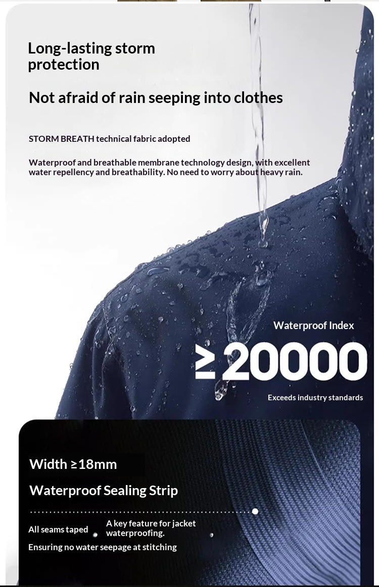 Boy Mouxihe Drei-in-Eins-Jacke im gleichen Stil für Damen und Herren, Outdoor-Camping, winddicht, wasserdicht, Arbeitskleidung, individuell anpassbar_voghion.com