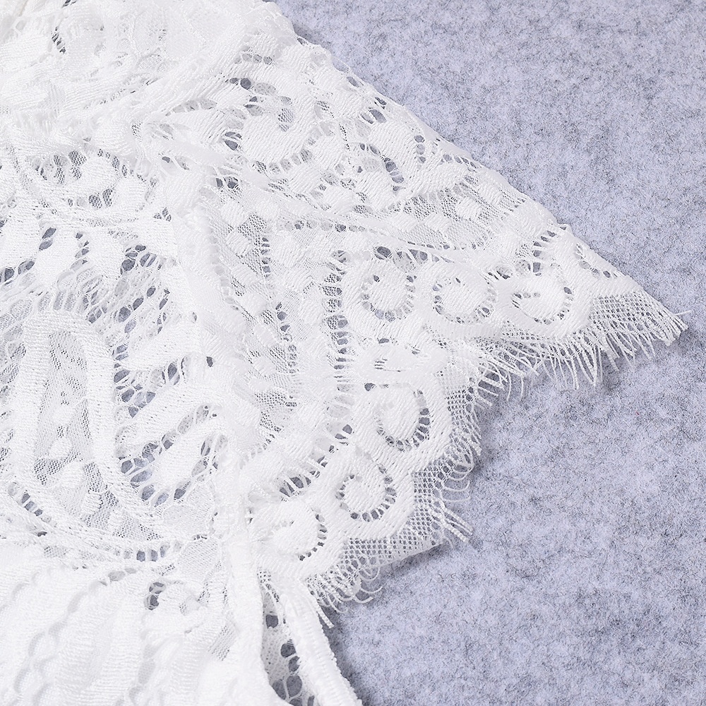 ChicShe ChicShe European And American Elegant Belt Lace Bow Sheer High-End Sexy Bodycon Bandage Dress_voghion.com