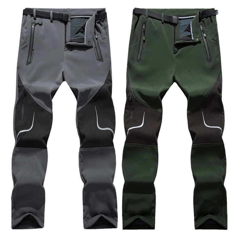 Boy Boy Pants für Damen und Herren, fleecegefütterte, dicke, winddichte Softshellhose für den Winter, C181 Outdoor-Wanderhose, strapazierfähig_voghion.com