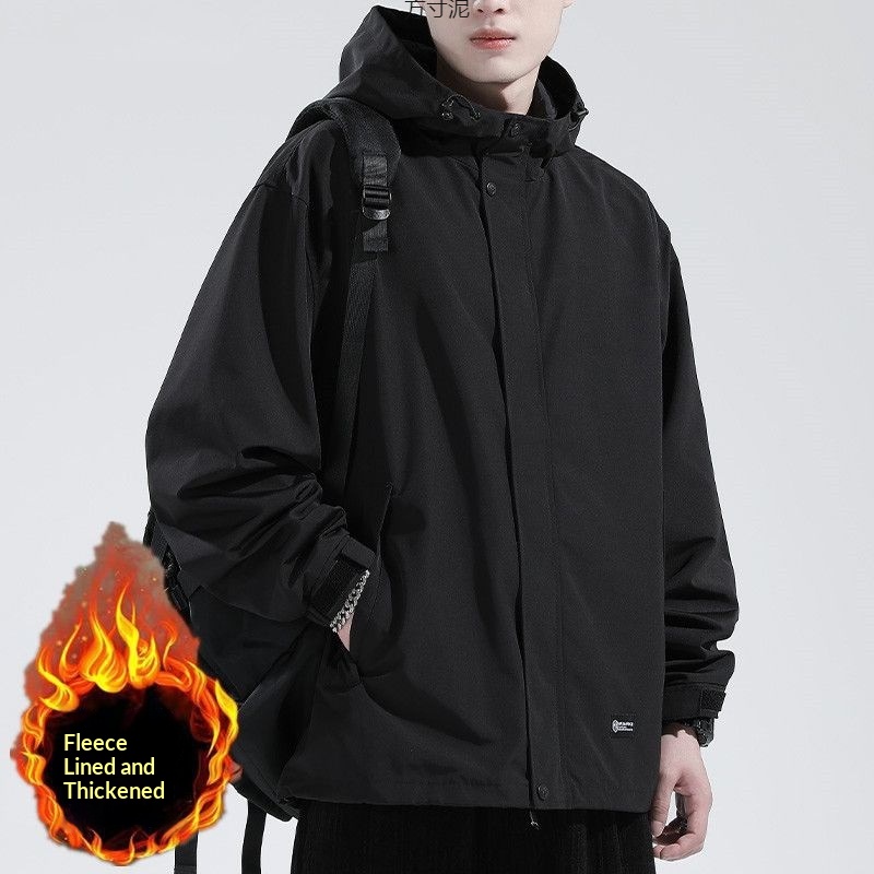 boy Boy Autumn Winter Men's 3-in-1 Detachable Windproof Plus Size Workwear Functional Fleece Jacket Wholesale_voghion.com