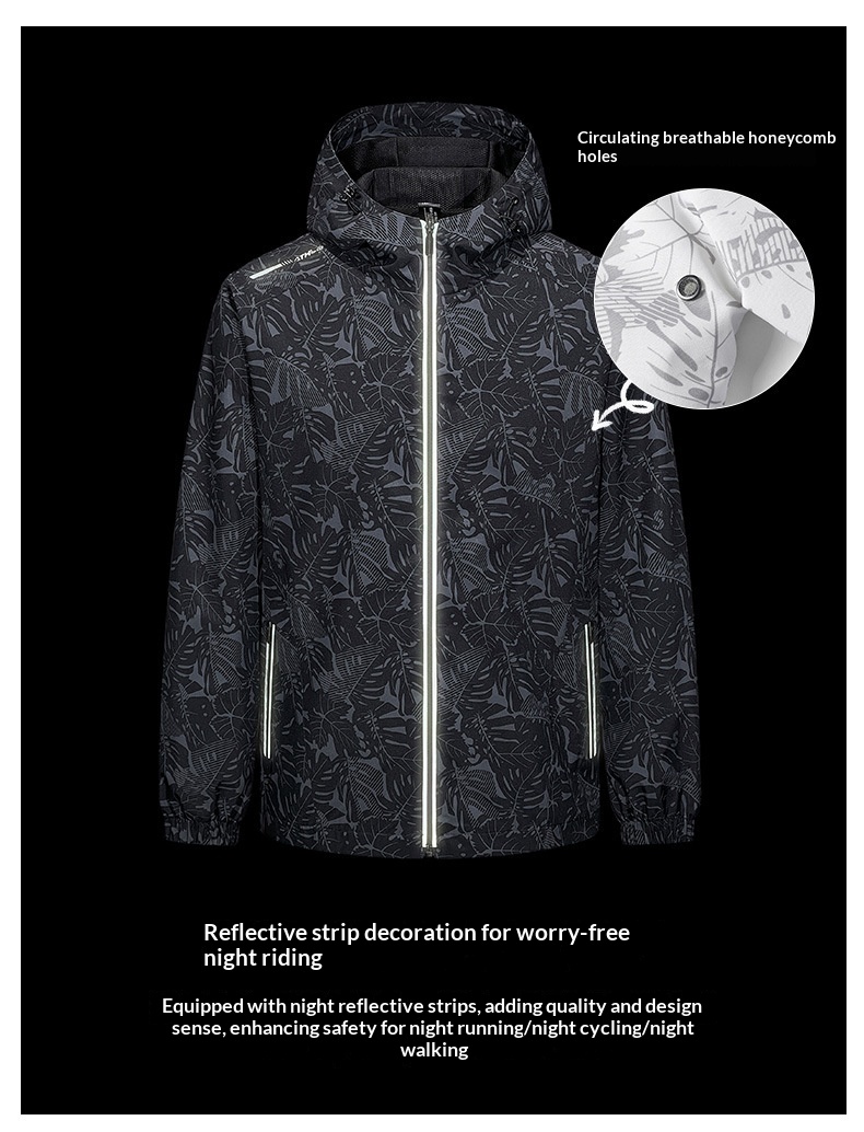 Giacca antivento da uomo per esterni, unisex, alla moda, mimetica, di grandi dimensioni, con cerniera, cappuccio, casual, versatile_voghion.com