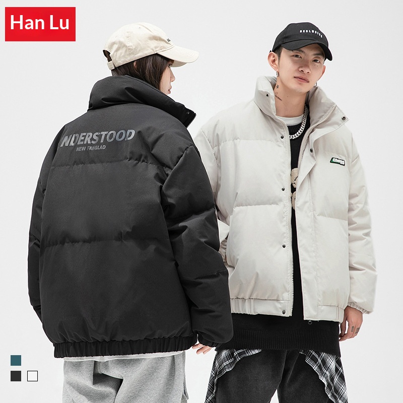 Doudoune homme style japonais Hanlu, collection hiver 2024, épaisse et imprimée._voghion.com