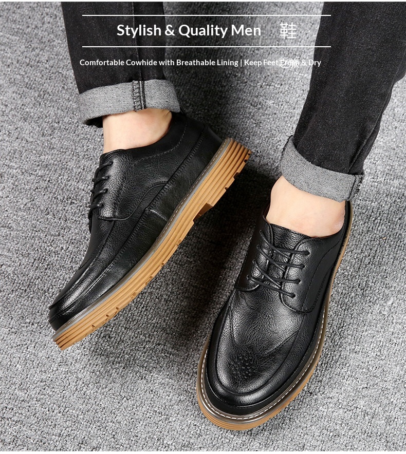 WalkPrime WalkPrime 2025 Cross-Border Herbst/Winter Brogue Business Herren Trendy Korean Version Echtleder Casual British Style Vielseitig_voghion.com