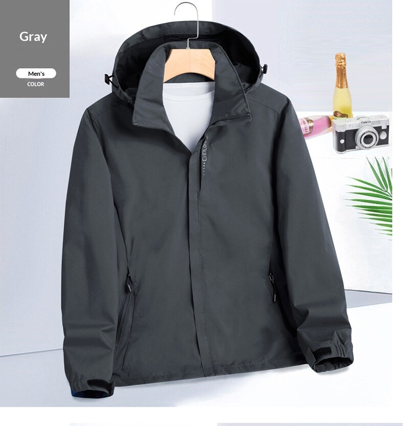 boy Boy Men's Women's Spring And Autumn Thin Single Layer Windproof Waterproof Jacket Outdoor Sports Hiking Windbreaker_voghion.com