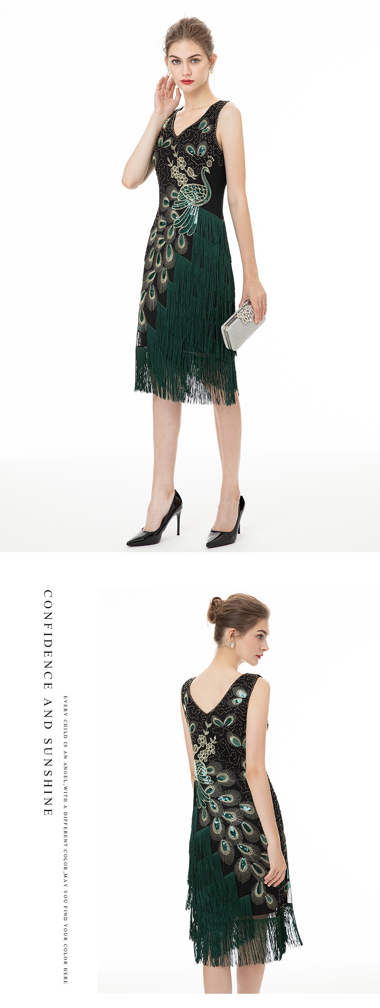 ChicShe ChicShe Hot Selling European And American High-end 1920 Beaded Performance Costume Vintage Sequin Dress_voghion.com