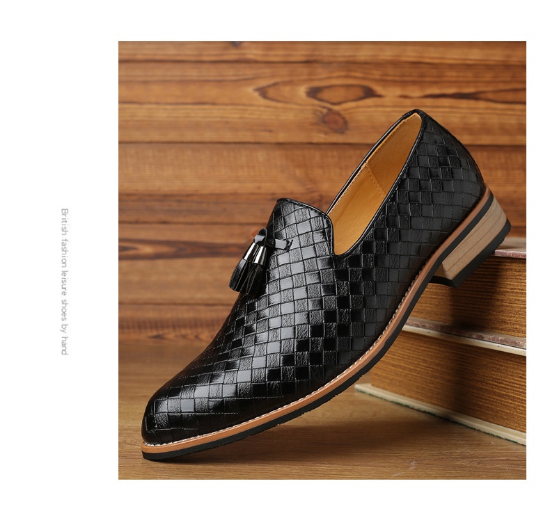 Voyage Voyage New Casual Loafers Large Size Slip-On Lazy One-Step-On Tassel Fashion Versatile Men's Shoes_voghion.com
