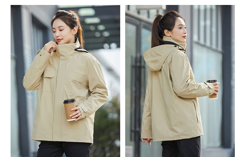 Boy 3-in-1 Abnehmbare High-End Business Outdoor Wasserdichte Winddichte Verdickte Warme Jacke zum Wandern Bergsteigen Camping Für_voghion.com