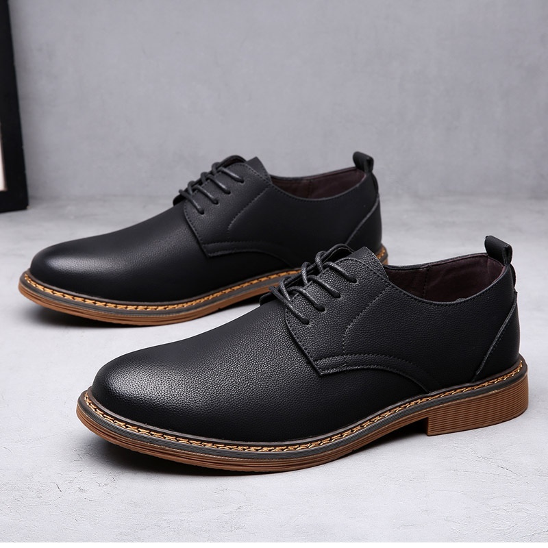 WalkPrime WalkPrime 2025 Cross-Border Herbst/Winter Brogue Business Herren Trendy Korean Version Echtleder Casual British Style Vielseitig_voghion.com