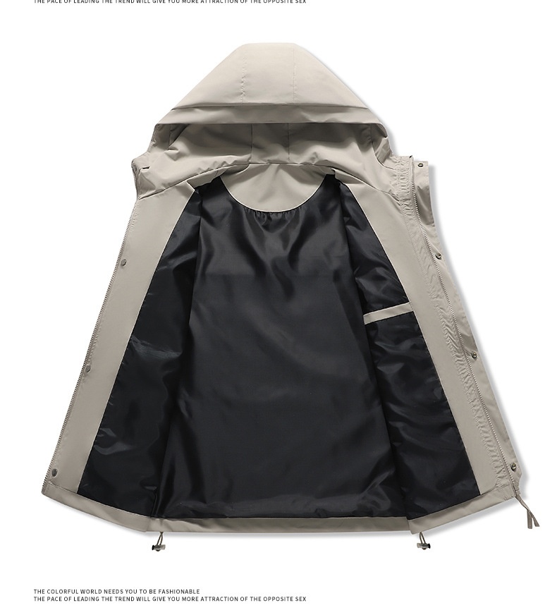 ragazzo Ragazzo 2024 Nuova giacca a vento alla moda per ragazzi da uomo e donna, stile giapponese semplice, versatile, antivento e antipioggia_voghion.com