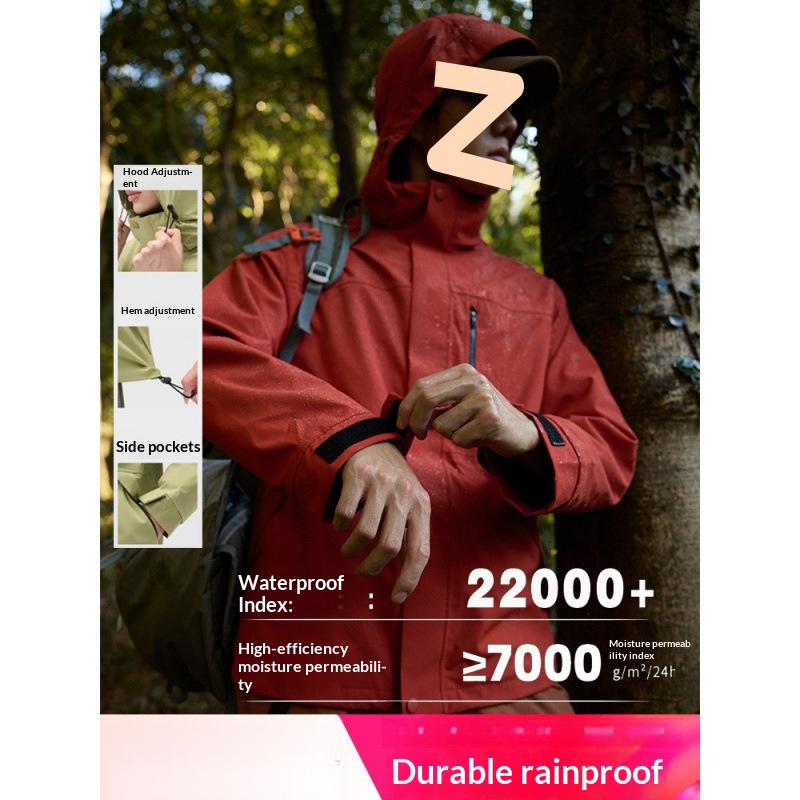 Boy 3-in-1 Jacke für Damen und Herren mit Fleecefutter, wind- und wasserdichte Outdoor-Bergsteigerjacke, direkt vom Hersteller_voghion.com