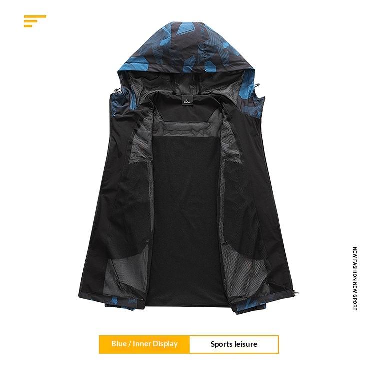 boy Boy Cross-Border Men's Spring And Autumn Hiking Thin Casual Quick-Dry Windproof Outdoor Sports Hooded Jacket_voghion.com