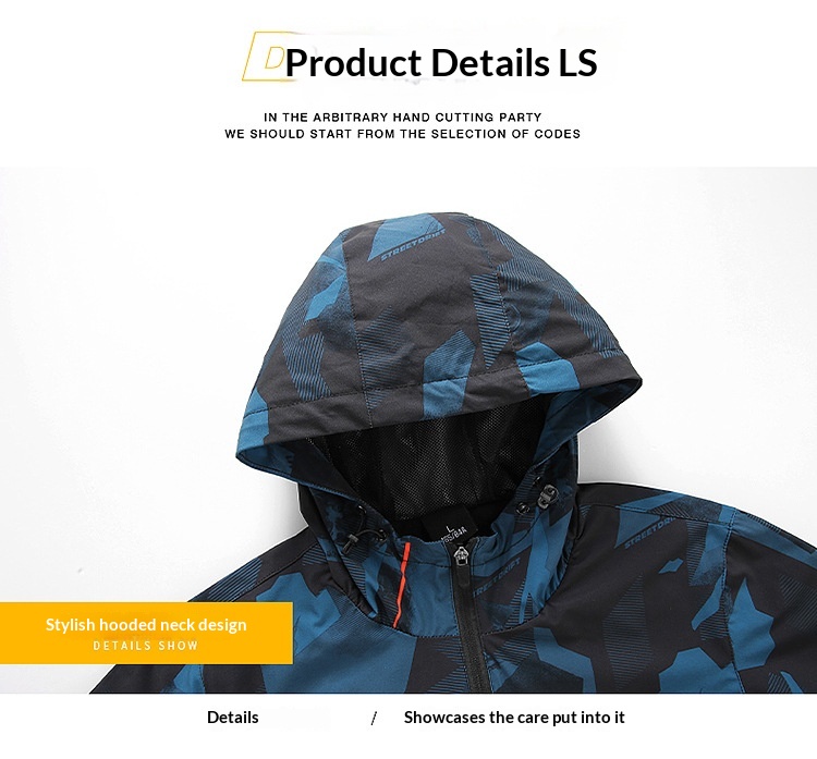 boy Boy Cross-Border Men's Spring And Autumn Hiking Thin Casual Quick-Dry Windproof Outdoor Sports Hooded Jacket_voghion.com