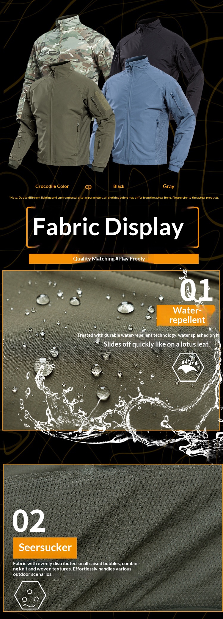 boy Boy Angken Outdoor UF Delta Tactical Soft Shell For Men, Autumn And Winter Windproof Stand Collar Jacket With Multiple_voghion.com