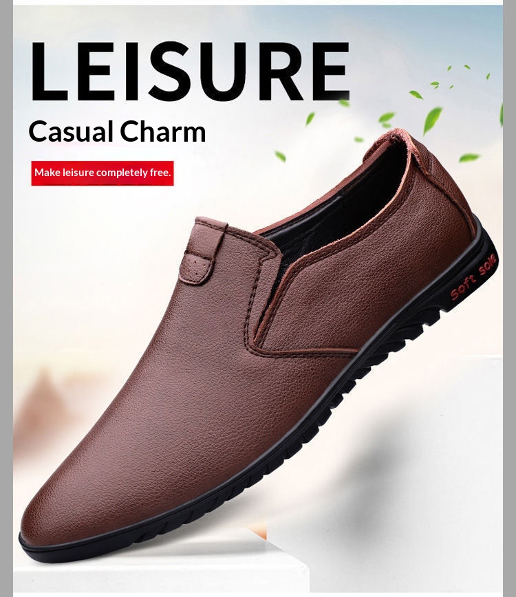 Voyage Voyage Autumn Men's PU Leather Wholesale Casual Shoes Men Soft Sole Breathable Slip-On Loafers_voghion.com