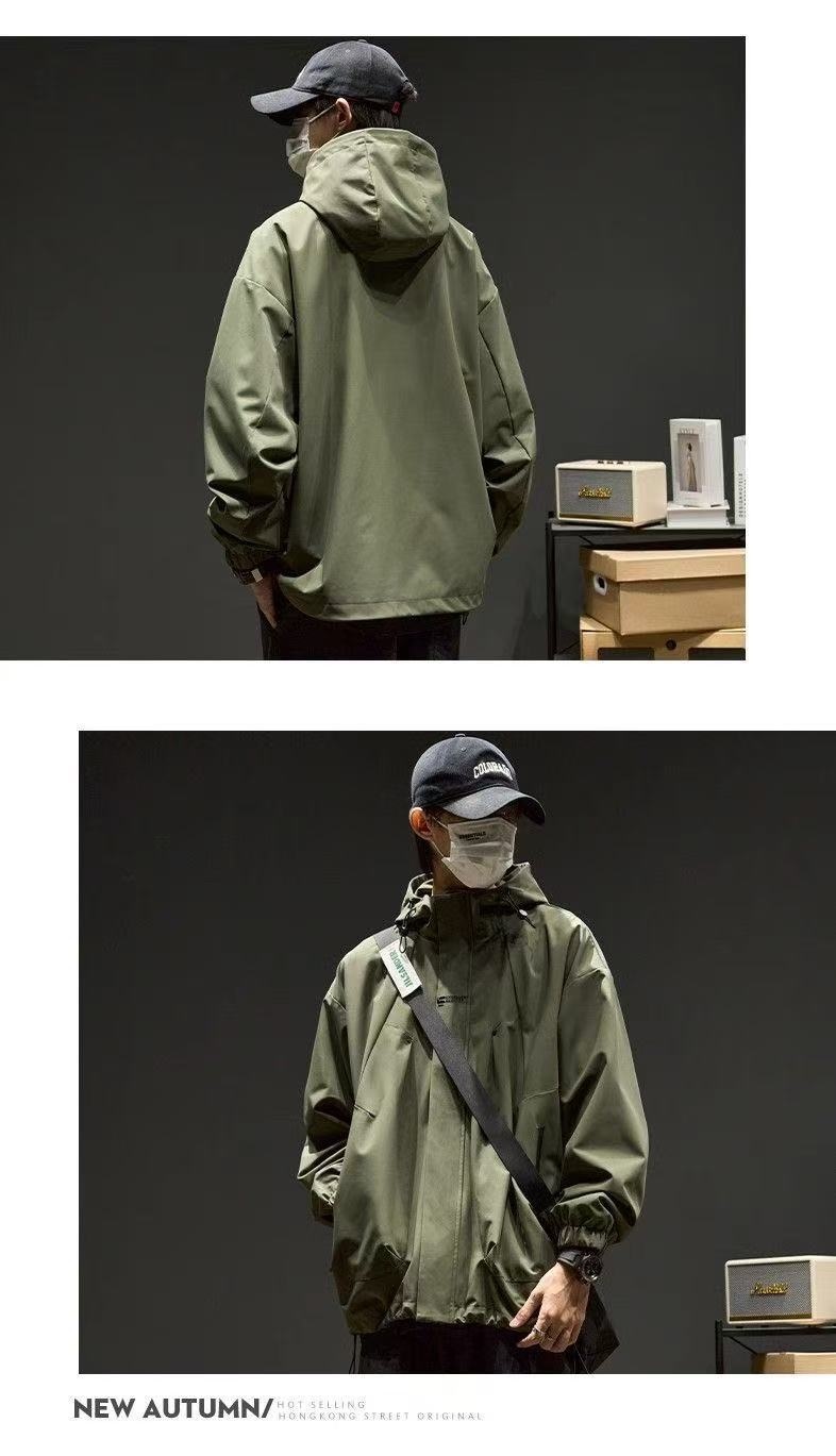 Windjacke für Jungen, Herbst, Outdoor, winddicht, Jugendoberteil, Frühlingsjacke, Herrenbekleidung_voghion.com