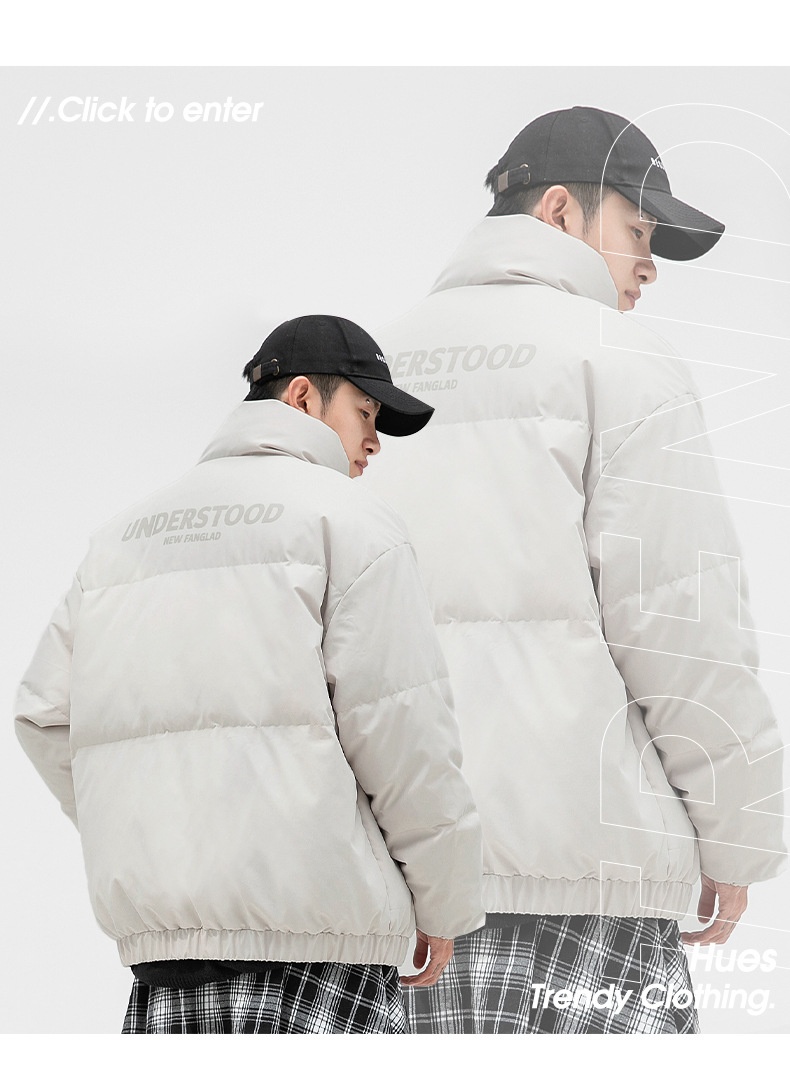 Doudoune homme style japonais Hanlu, collection hiver 2024, épaisse et imprimée._voghion.com