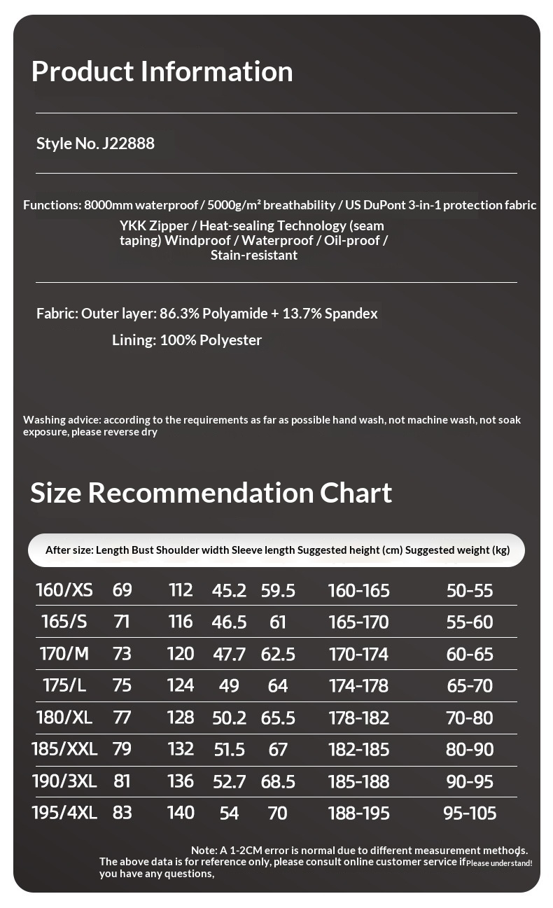 Boy 3-in-1 Abnehmbare High-End Business Outdoor Wasserdichte Winddichte Verdickte Warme Jacke zum Wandern Bergsteigen Camping Für_voghion.com