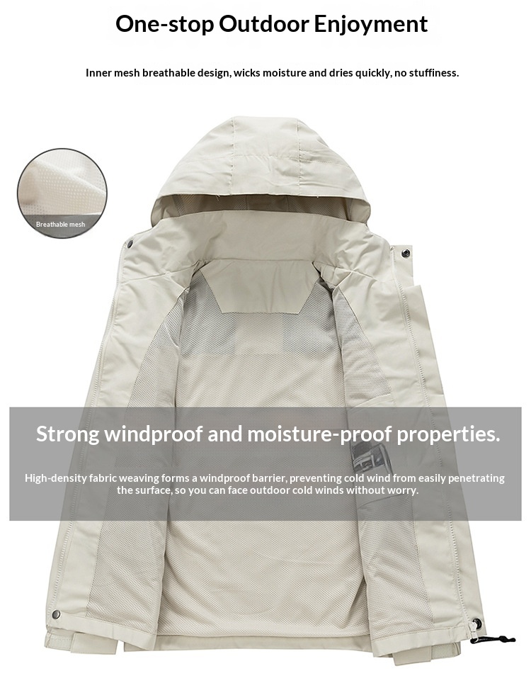 Outdoor-Windjacke für Männer und Frauen, Paare im Frühlings- und Herbststil, wind- und wasserdicht, trendige Jacke für junge Leute_voghion.com