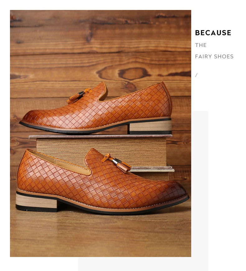 Voyage Voyage New Casual Loafers Large Size Slip-On Lazy One-Step-On Tassel Fashion Versatile Men's Shoes_voghion.com