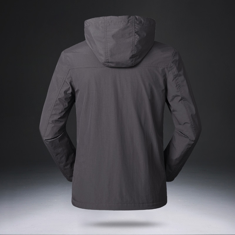 Jungen Frühling Herbst Sommer Outdoor Herren Einlagiger dünner lässiger atmungsaktiver wind- und regendichter Mantel Wanderjacke_voghion.com