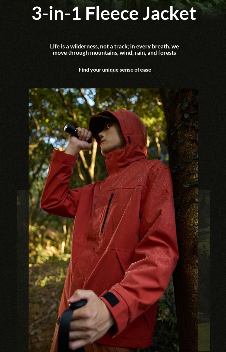 Boy GB32614 Nieuwe nationale standaard dames 3-in-1 winterjas heren Polar Fleece winddicht waterdicht wandeljas_voghion.com