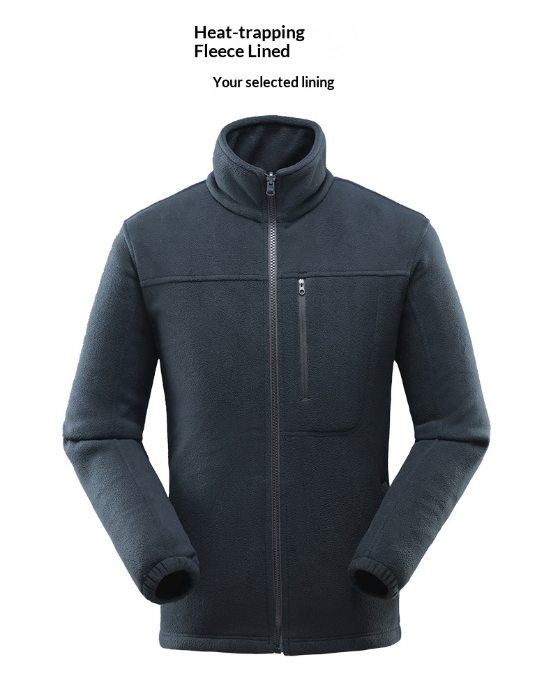 Boy 3-in-1 Abnehmbare High-End Business Outdoor Wasserdichte Winddichte Verdickte Warme Jacke zum Wandern Bergsteigen Camping Für_voghion.com
