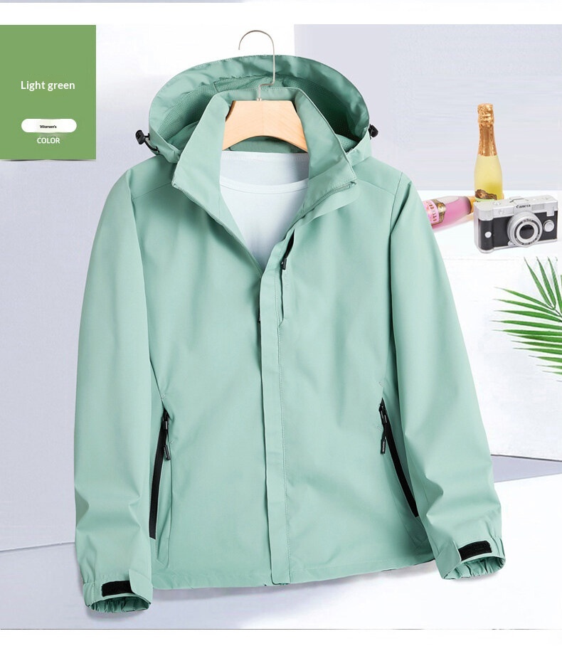 boy Boy Men's Women's Spring And Autumn Thin Single Layer Windproof Waterproof Jacket Outdoor Sports Hiking Windbreaker_voghion.com