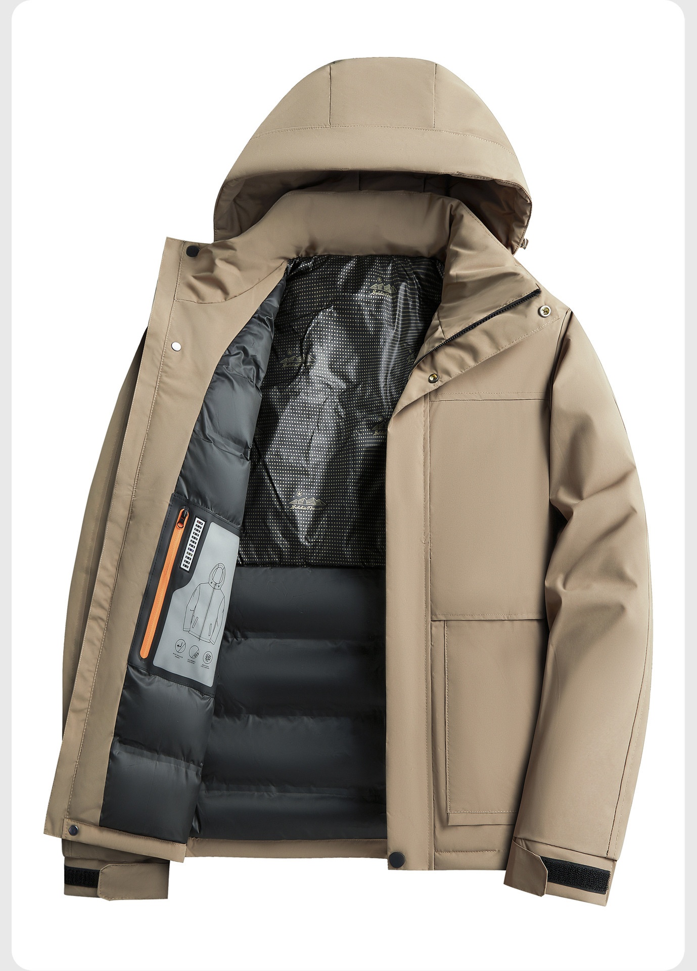 Giacca da ragazzo in piumino, calda e spessa, in cotone al grafene, per uomo, abbigliamento invernale antifreddo_voghion.com