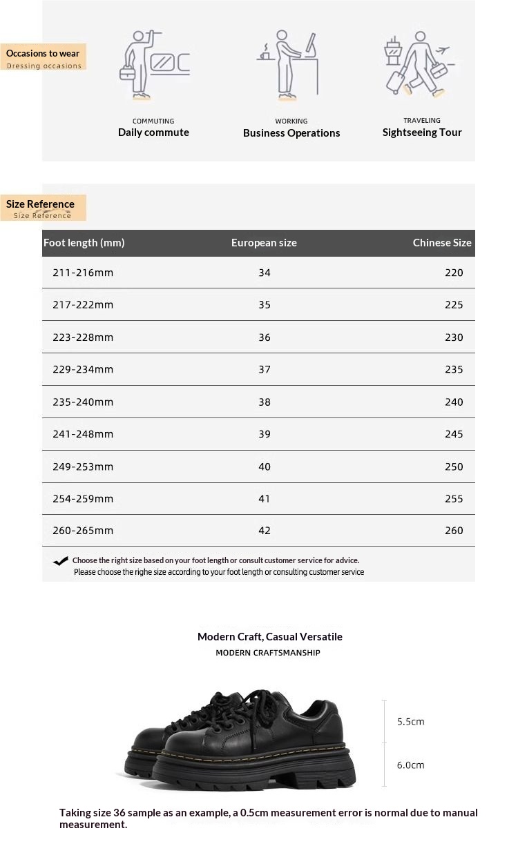 Voyage Voyage 2025 Nouvelles chaussures Martin à semelle épaisse pour femmes, chaussures Derby en cuir rehaussantes pour l'automne, mocassins de style britannique_voghion.com