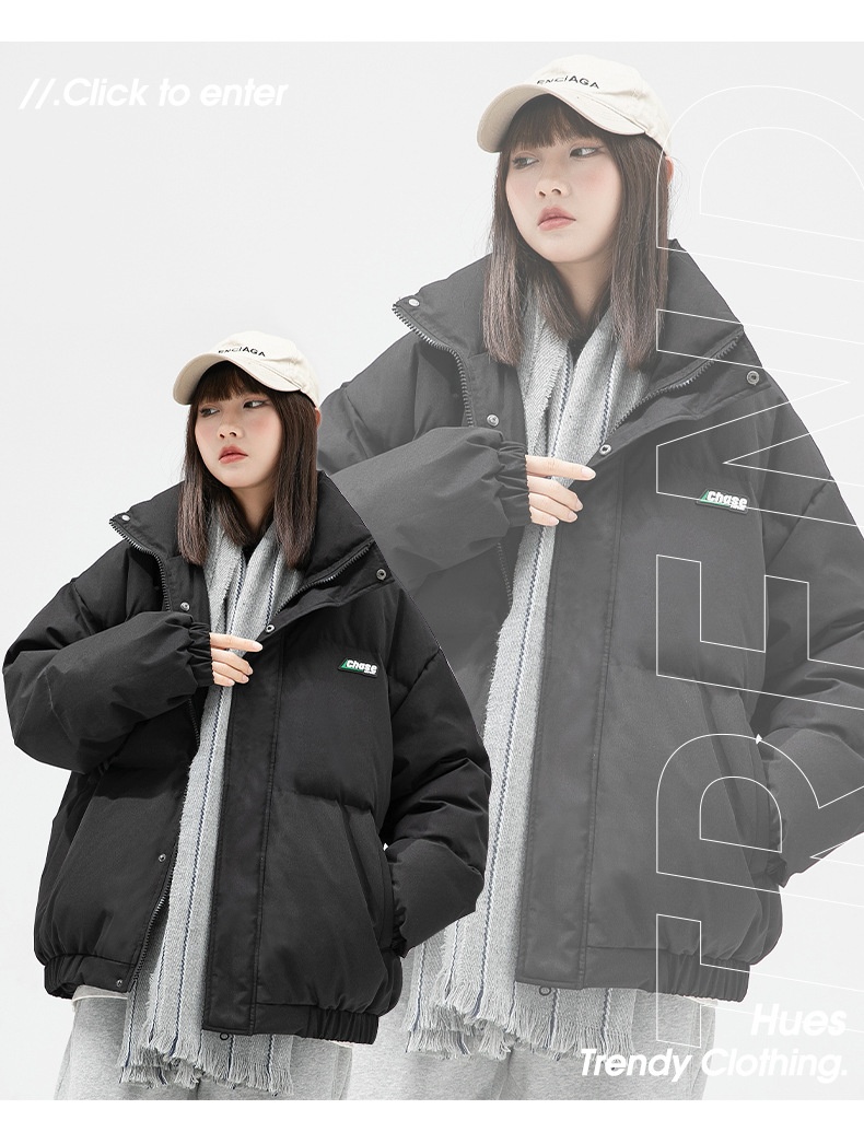 Doudoune homme style japonais Hanlu, collection hiver 2024, épaisse et imprimée._voghion.com