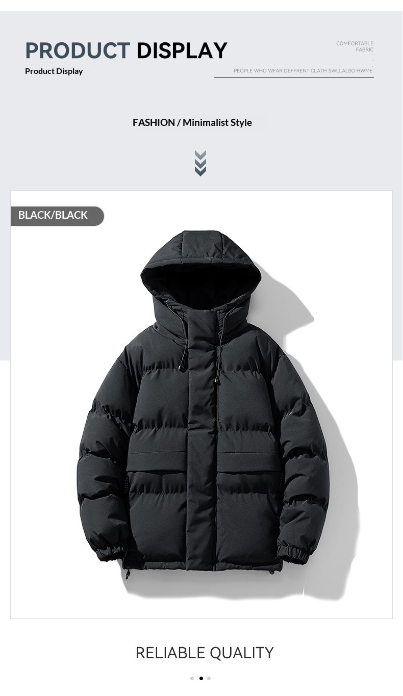 Manteau d'hiver épais en duvet pour garçon, collection 2023, vêtements d'extérieur pour jeunes, veste matelassée en coton, tendance mode homme._voghion.com