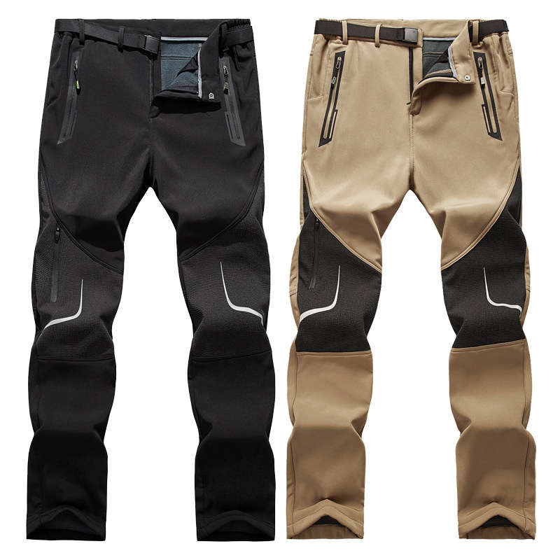 Boy Boy Pants für Damen und Herren, fleecegefütterte, dicke, winddichte Softshellhose für den Winter, C181 Outdoor-Wanderhose, strapazierfähig_voghion.com