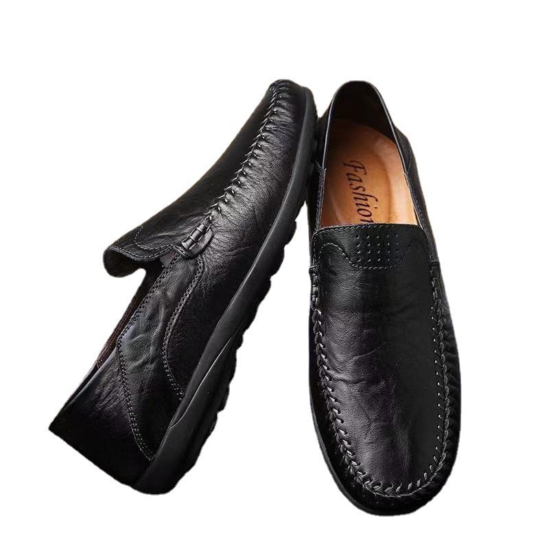 Voyage Voyage Men's Low-top Driving Loafers Casual Breathable Daily Leather Soft Sole Slip-on Shoes Wholesale_voghion.com