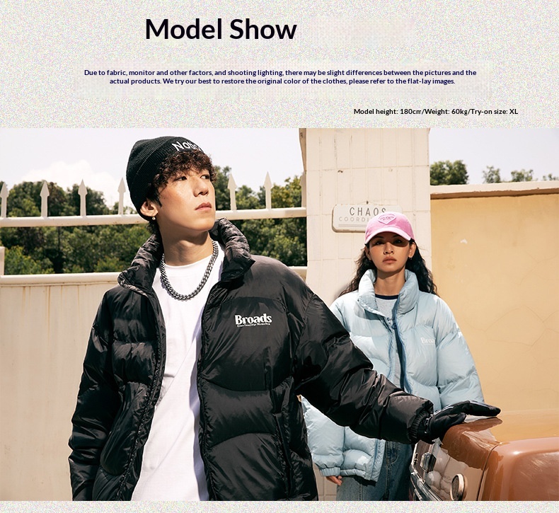 boy 90 American Style Short Down For Men Winter New Letter Print Trendy Brand Couple Warm Puffer Jacket_voghion.com