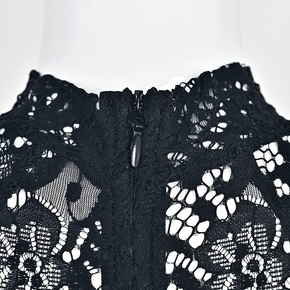 ChicShe ChicShe European And American Elegant Belt Lace Bow Sheer High-End Sexy Bodycon Bandage Dress_voghion.com