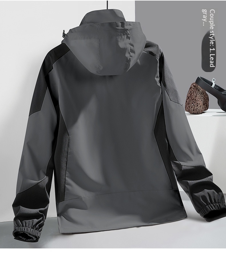 Boy Outdoor 3-in-1 Jacke für Damen und Herren, Paar-Wanderanzug, winddicht, wasserdicht, atmungsaktiv, wasserabweisend_voghion.com