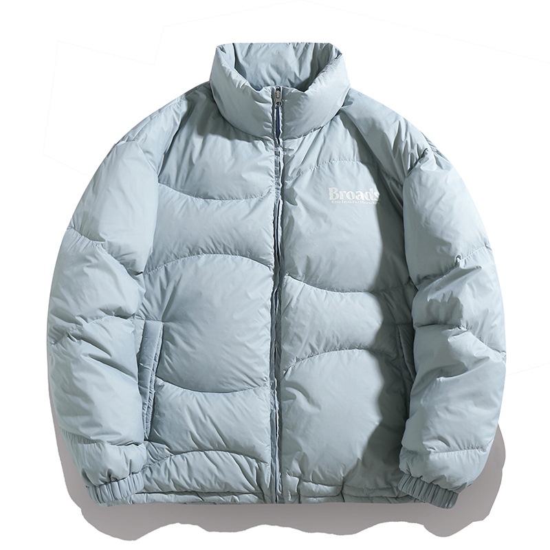 boy 90 American Style Short Down For Men Winter New Letter Print Trendy Brand Couple Warm Puffer Jacket_voghion.com