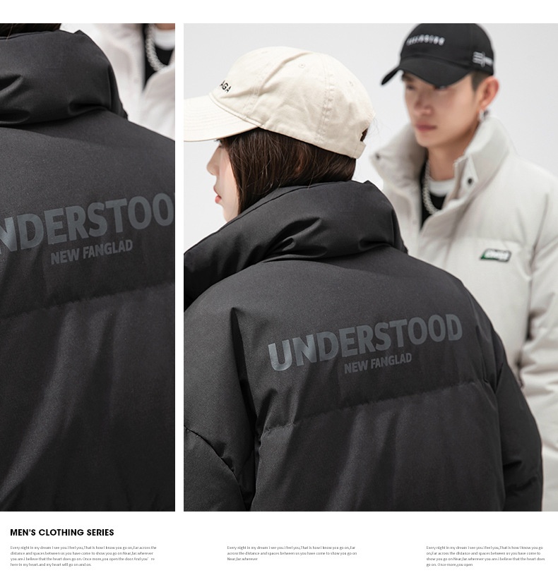 Doudoune homme style japonais Hanlu, collection hiver 2024, épaisse et imprimée._voghion.com