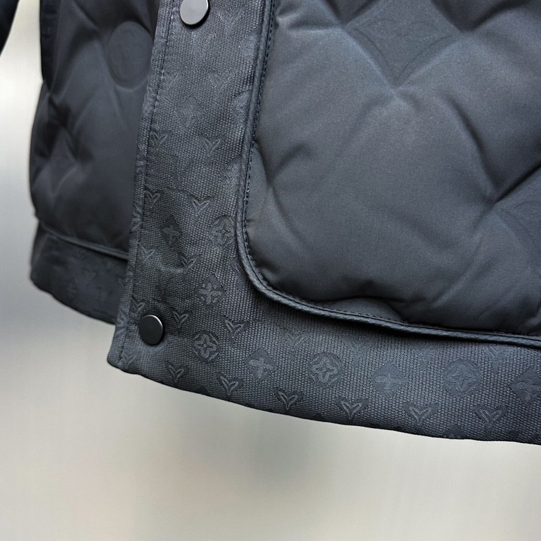 Doudoune d'hiver tendance pour homme, 90 % coton blanc, col rabattu, en duvet gaufré, avec col rabattu._voghion.com