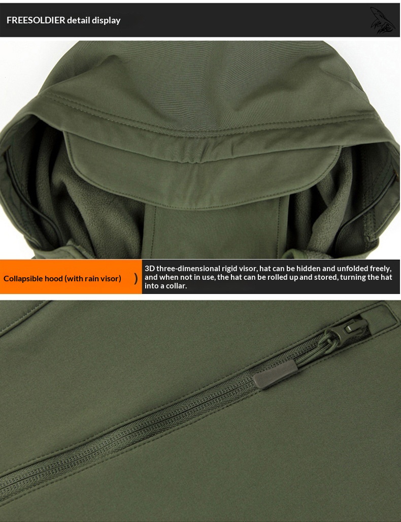 Giacca invernale da uomo in pile morbido con fodera in pelle di squalo, calda, impermeabile, antivento, da sci e ciclismo_voghion.com