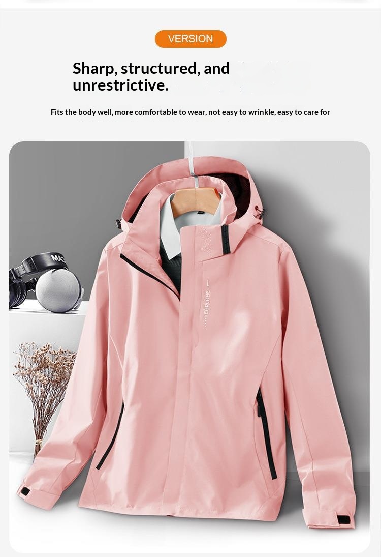 Giacca a vento sottile monostrato da uomo, antivento e traspirante, stile da coppia, cappotto casual, primavera autunno, nuova da esterno_voghion.com