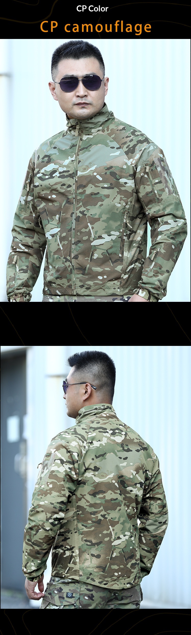 boy Boy Angken Outdoor UF Delta Tactical Soft Shell For Men, Autumn And Winter Windproof Stand Collar Jacket With Multiple_voghion.com